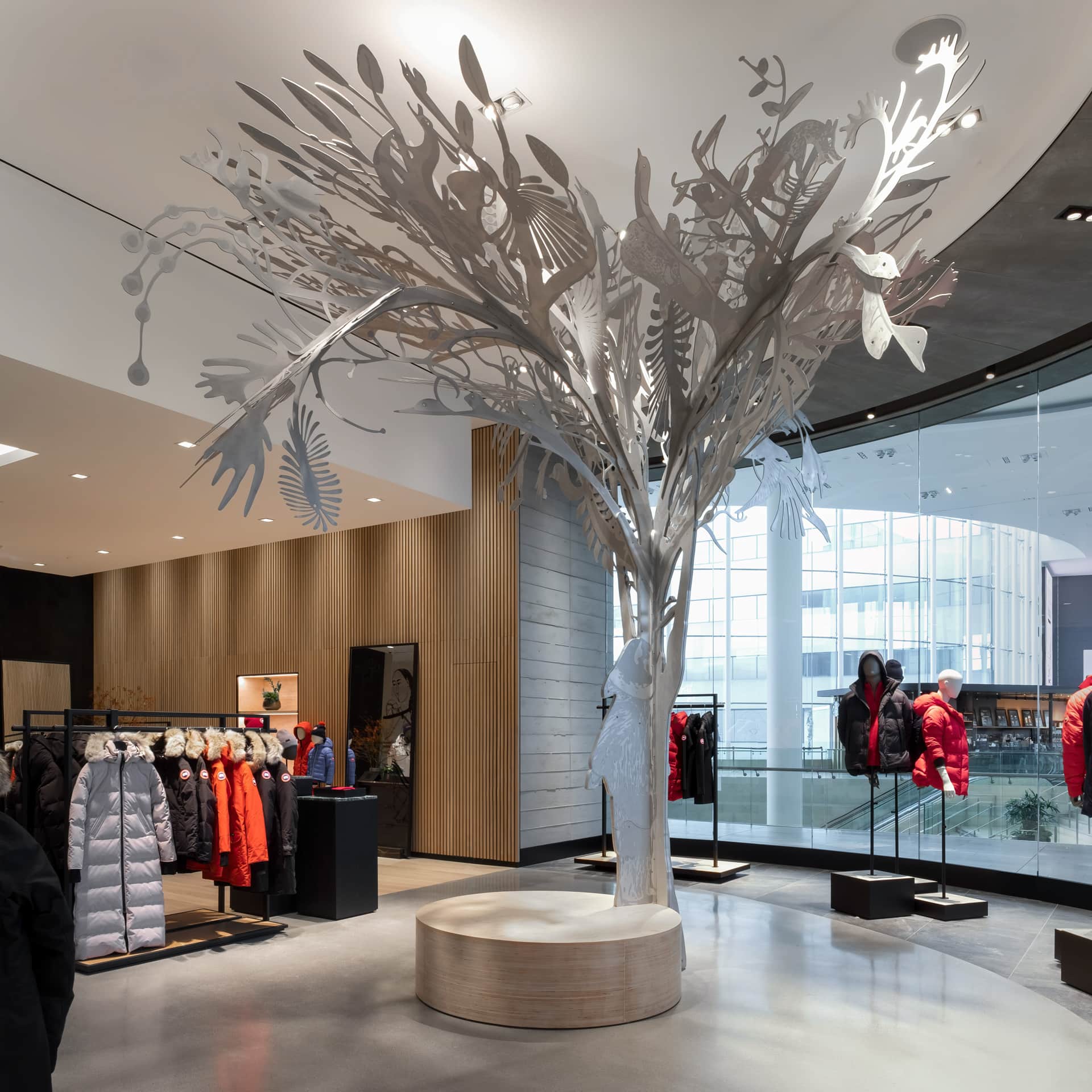 Detail of 'Story Tree' artwork, center section